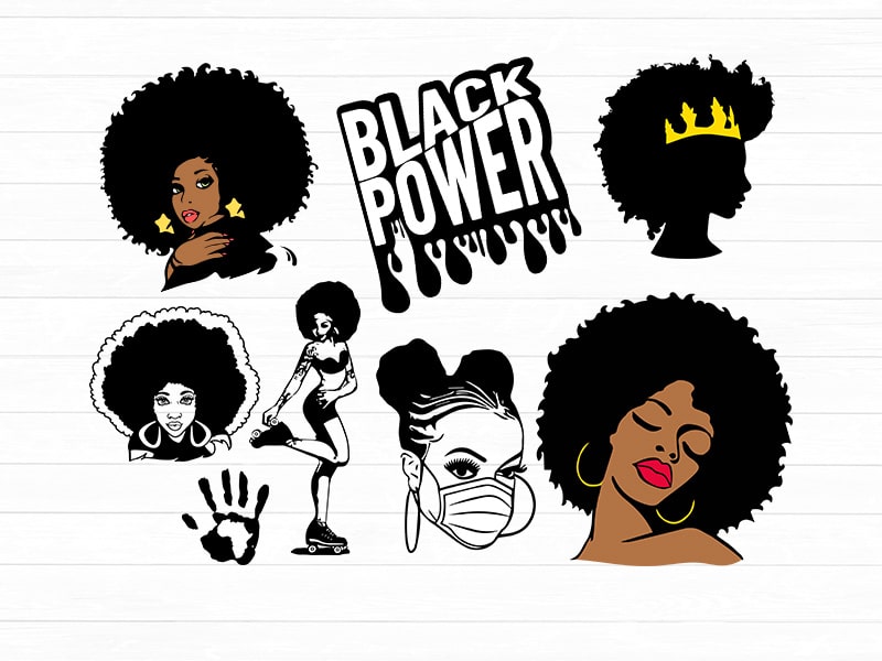 afrowomen svg