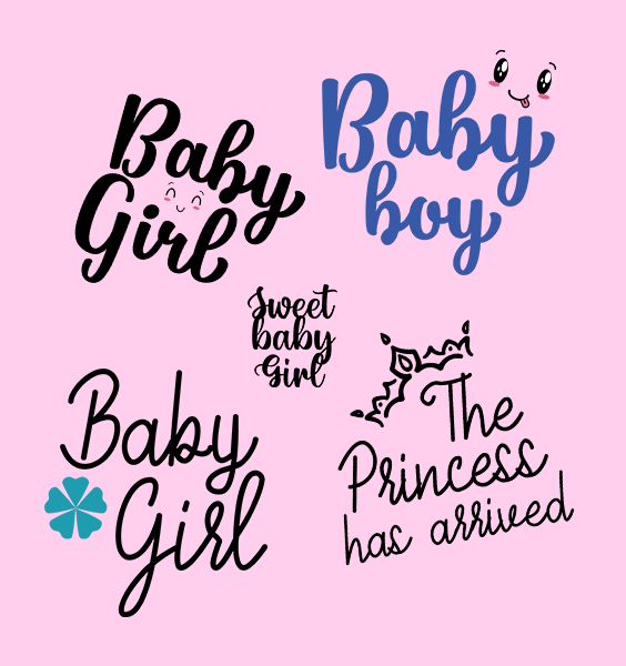 Baby girl svg