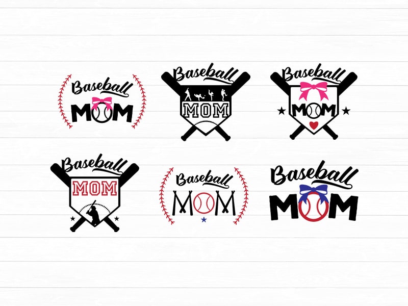 baseball mom svg