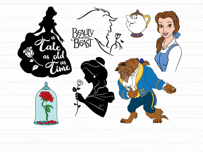 beauty beast svg