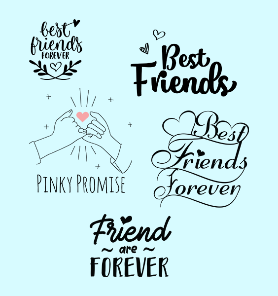 Best friends svg