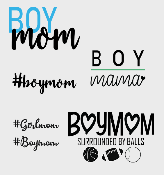 Boy mom svg