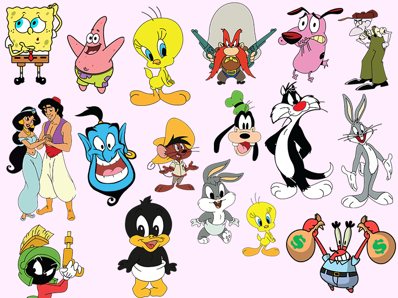 90 Cartoons Svg