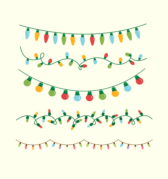 christmas light svg