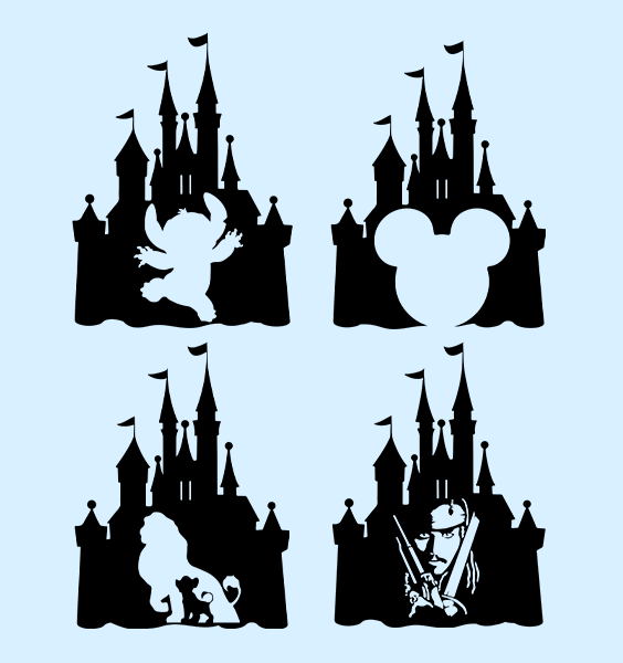 disney-castle svg