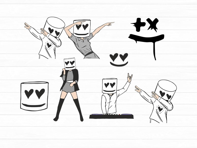 dj marshmello svg