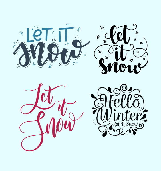 let it snow svg