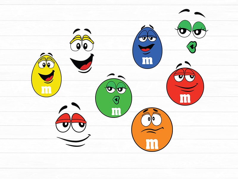 m&m svg