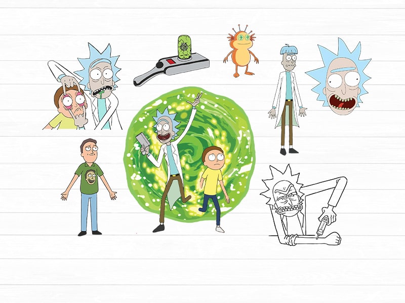 rick and morty svg