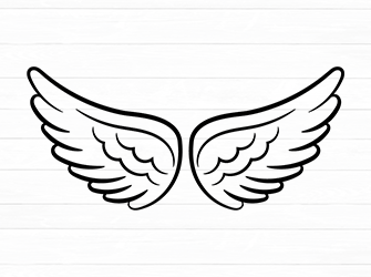 Angel wings vector