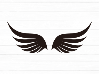 Angel wings svg vector