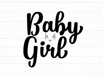 cute baby girl svg