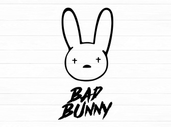 bad bunny logo svg