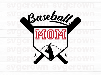 baseball mom svg