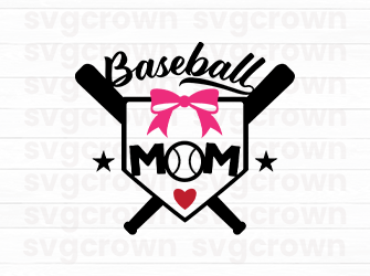 baseball mom svg