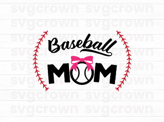 baseball mom svg