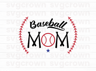 baseball mom svg