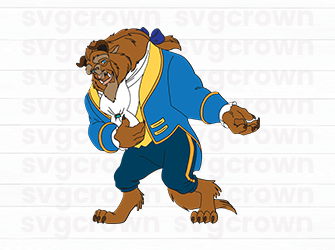 beauty and beast svg