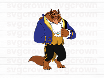 beauty and beast svg