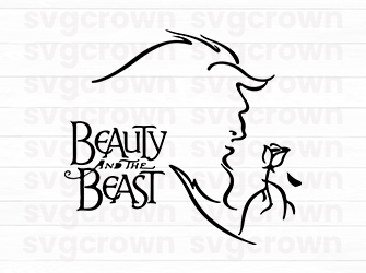 beauty and beast svg