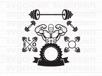 bodybuilder svg