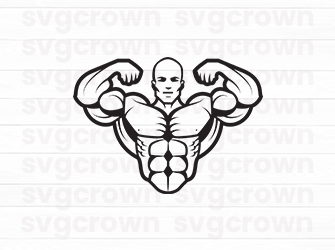 bodybuilder svg