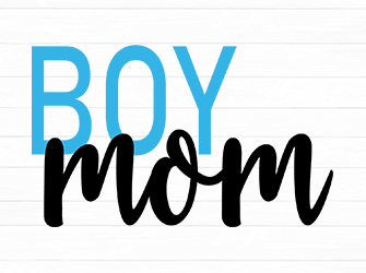 cute boy mom svg