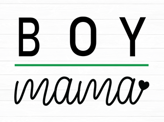 boy mom silhouette cutting file