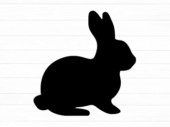 bunny silhouette svg