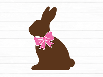 chocolate bunny svg