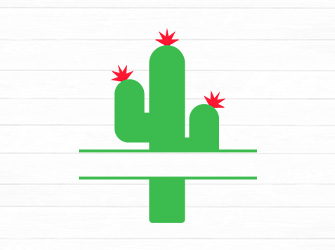 line cactus svg