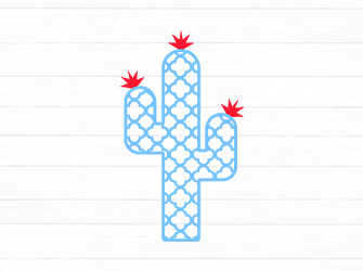 layered color cactus svg