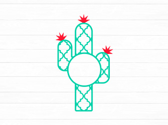 cactus silhouette cutting file