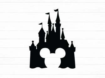 silhouette castle svg