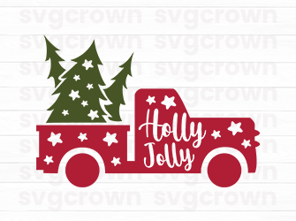 svg of christmas car