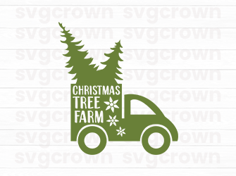 small christmas car svg