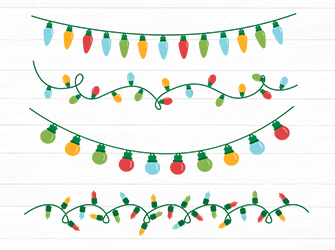 christmas light svg