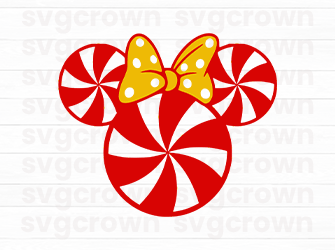 christmas minnie candy svg