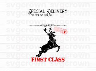christmas santa ticket svg