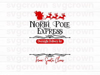 santa with deer svg
