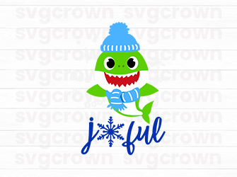 joyful shark svg