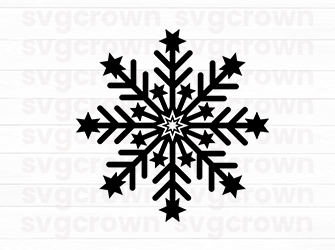 christmas snowflake svg
