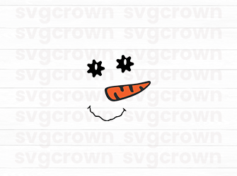 christmas snowman faces svg