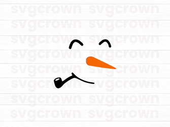christmas snowman faces svg