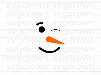 christmas snowman faces svg