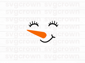 christmas snowman faces svg