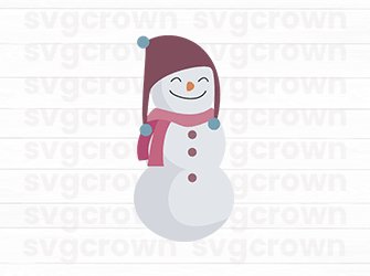 christmas snowman svg