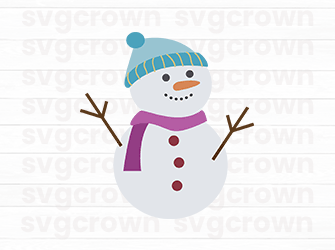 christmas snowman svg