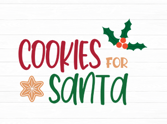 cookies for santa cricut svg