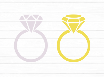 diamond ring svg